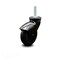Service Caster 3 Inch Black Hooded Neoprene Rubber 8mm Threaded Stem Caster SCC-TS03S310-NPRB-BK-M815 - alternate 1